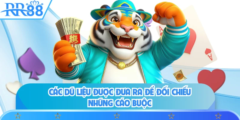 Các dữ liệu được đưa ra để đối chiếu những cáo buộc